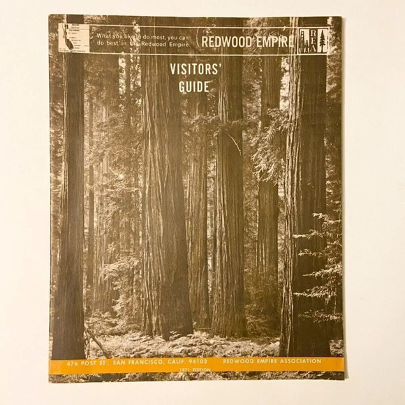 Vintage 1971  Redwood Empire Visitors Guide Travel Brochure Magazine Booklet - Picture 12 of 12